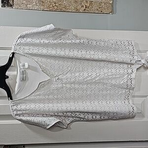White Short Sleeve Top